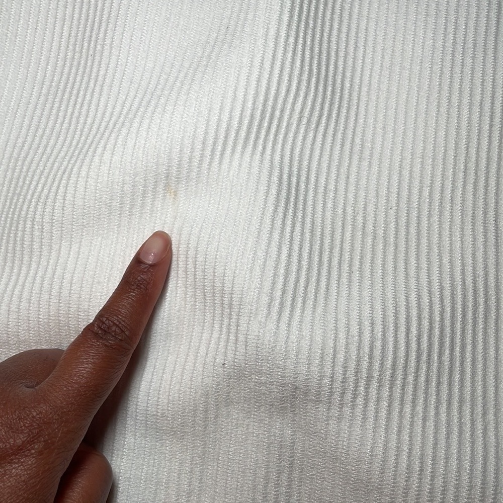 House Of Harlow 1960 White Criss Cross Halter Ribbed Knit Mini Dress Size S - Picture 6 of 8